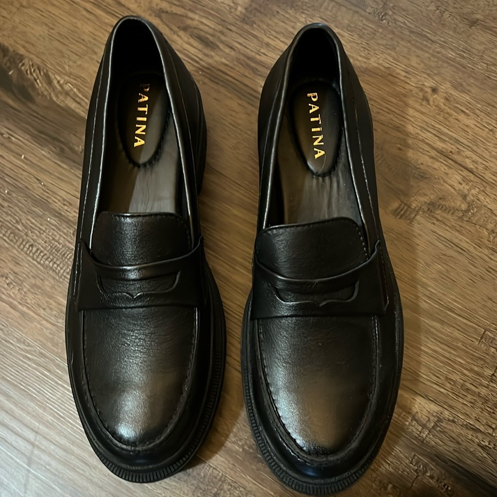 Leather loafers